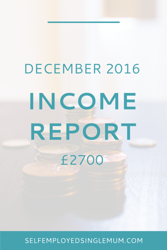 December 2016 Income Report | Self-employment Advice